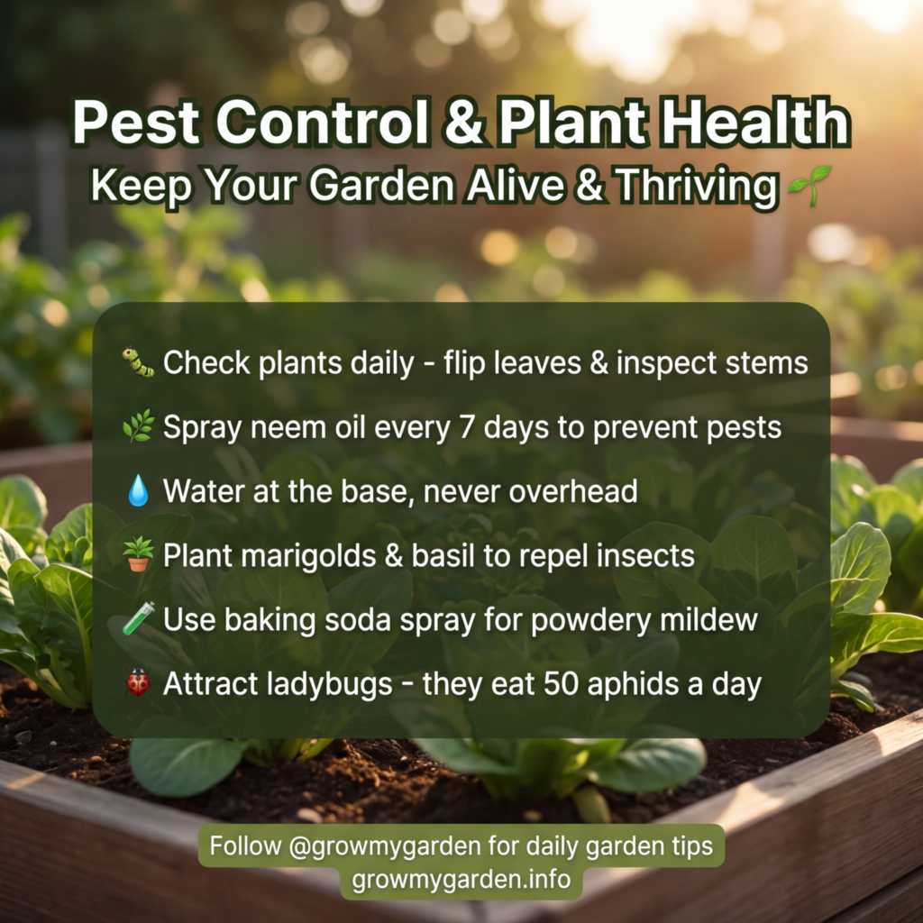 Pest Control and Plant Health: Practical Tips to Keep Garden Plants Healthy and Pest-Free
