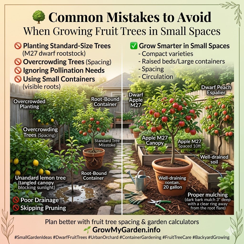 Common Mistakes to Avoid When Growing Fruit Trees in Small Spaces