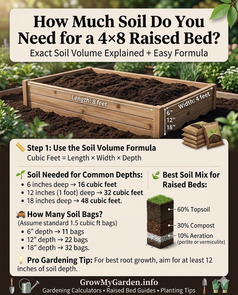 How Much Soil Do You Need for a 4×8 Raised Bed?