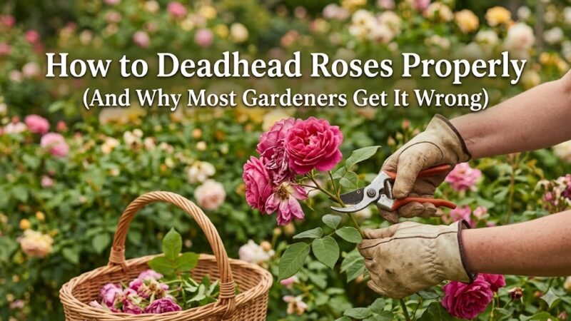 how to deadhead roses properly