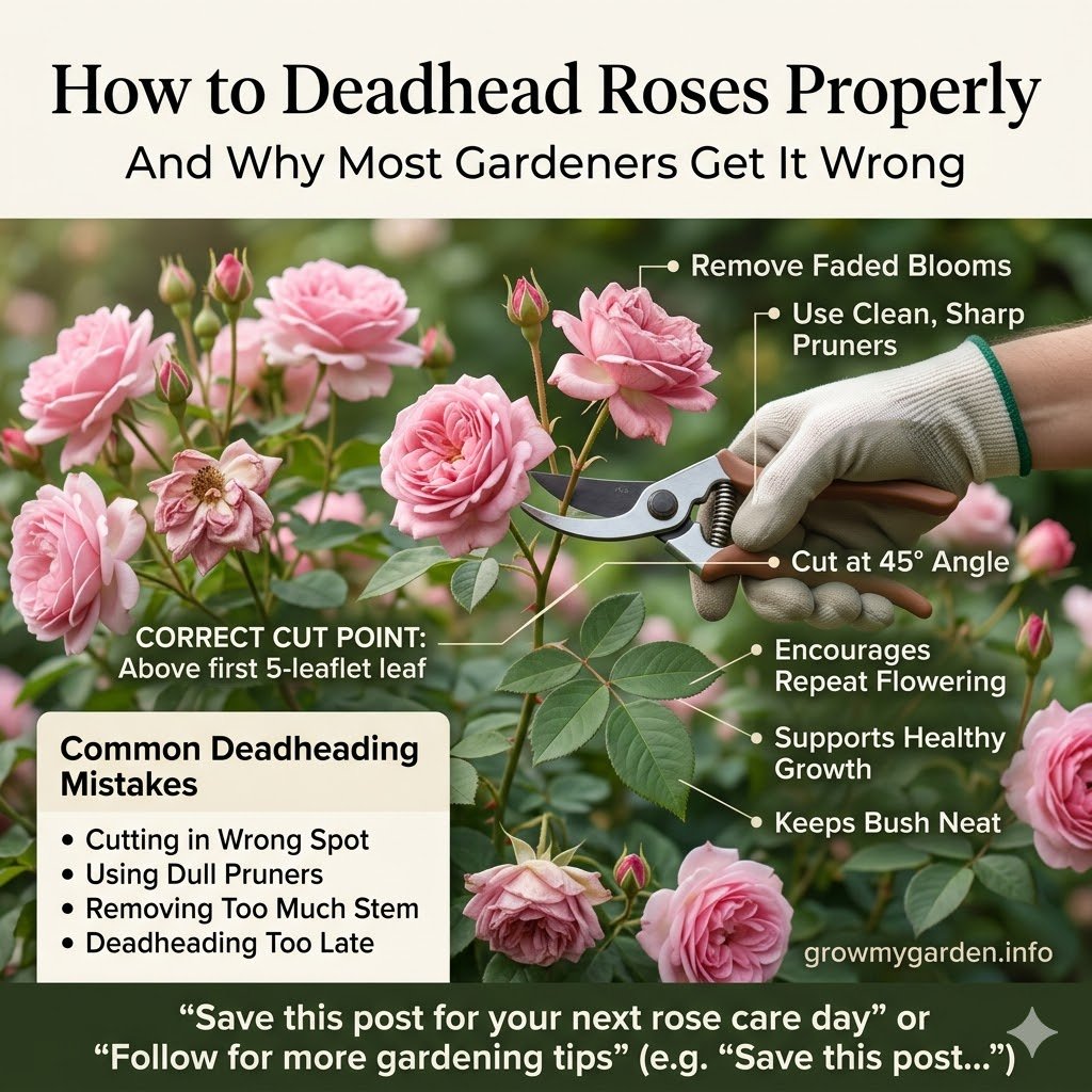 How to Deadhead Roses Properly (And Why Most Gardeners Get It Wrong)