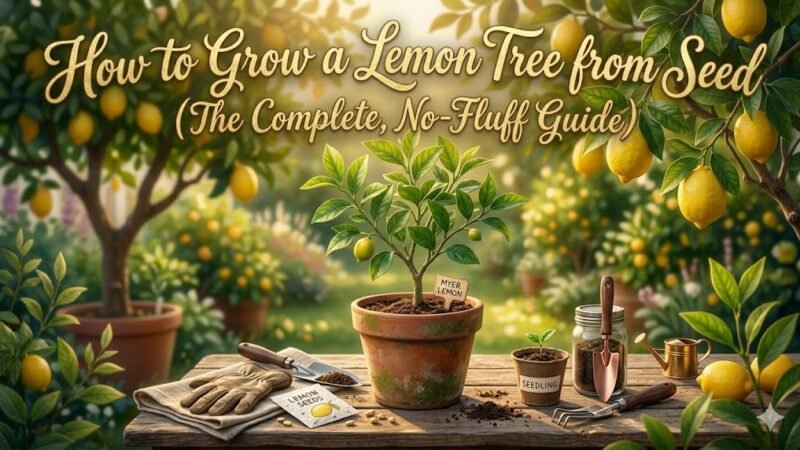 How to Grow a Lemon Tree from Seed