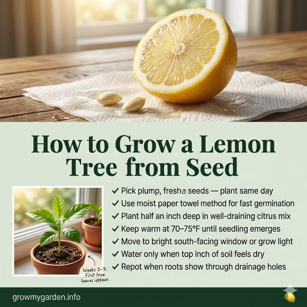 How to Grow a Lemon Tree from Seed (The Complete, No-Fluff Guide)