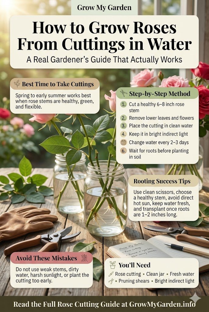 How to Grow Roses From Cuttings in Water (A Real Gardener's Guide That Actually Works)