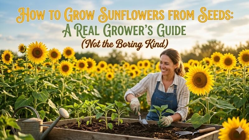 How to Grow Sunflowers from Seeds