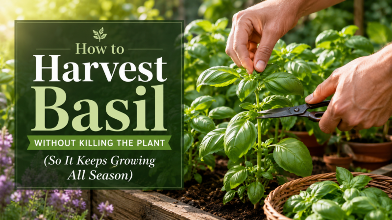 How to Harvest Basil Without Killing the Plant