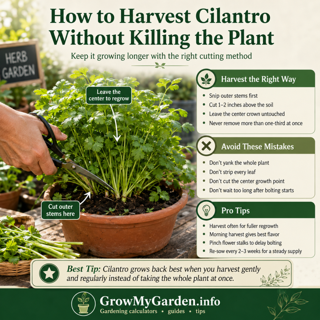 How to Harvest Cilantro Without Killing the Plant
