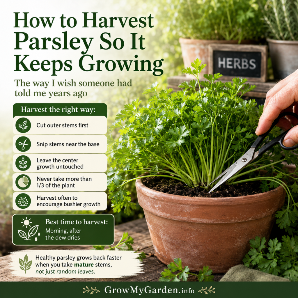 How to Harvest Parsley So It Keeps Growing (The Way I Wish Someone Had Told Me Years Ago)