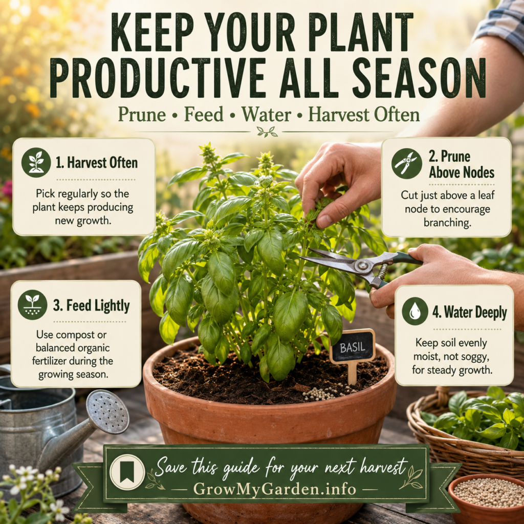 Keeping Your Plant Productive All Season