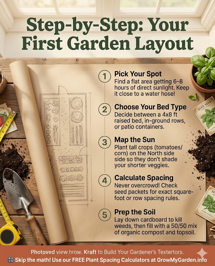 Step-by-Step: How to Build Your Beginner Vegetable Garden Layout