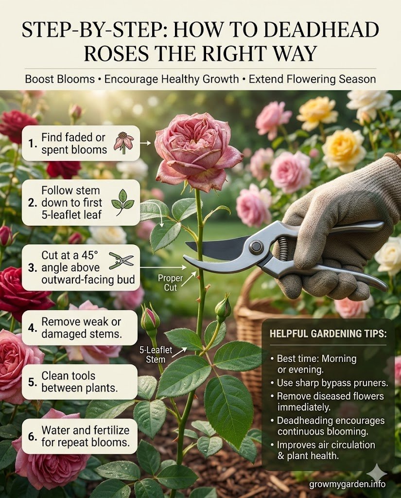 Step-by-Step: How to Deadhead Roses the Right Way