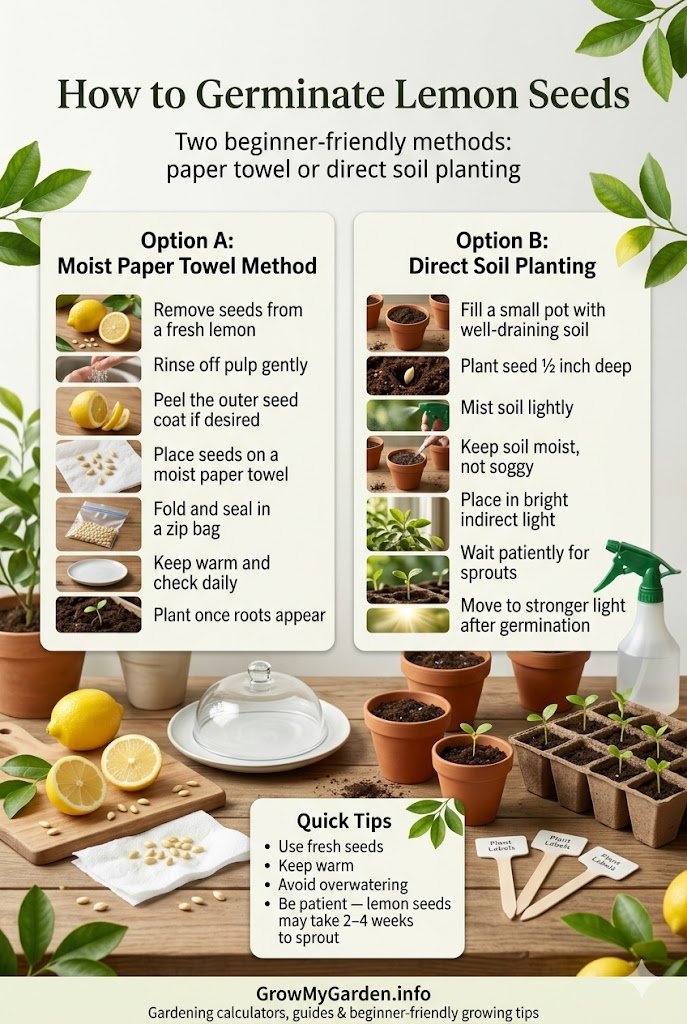 Step-by-Step: How to Germinate Lemon Seeds