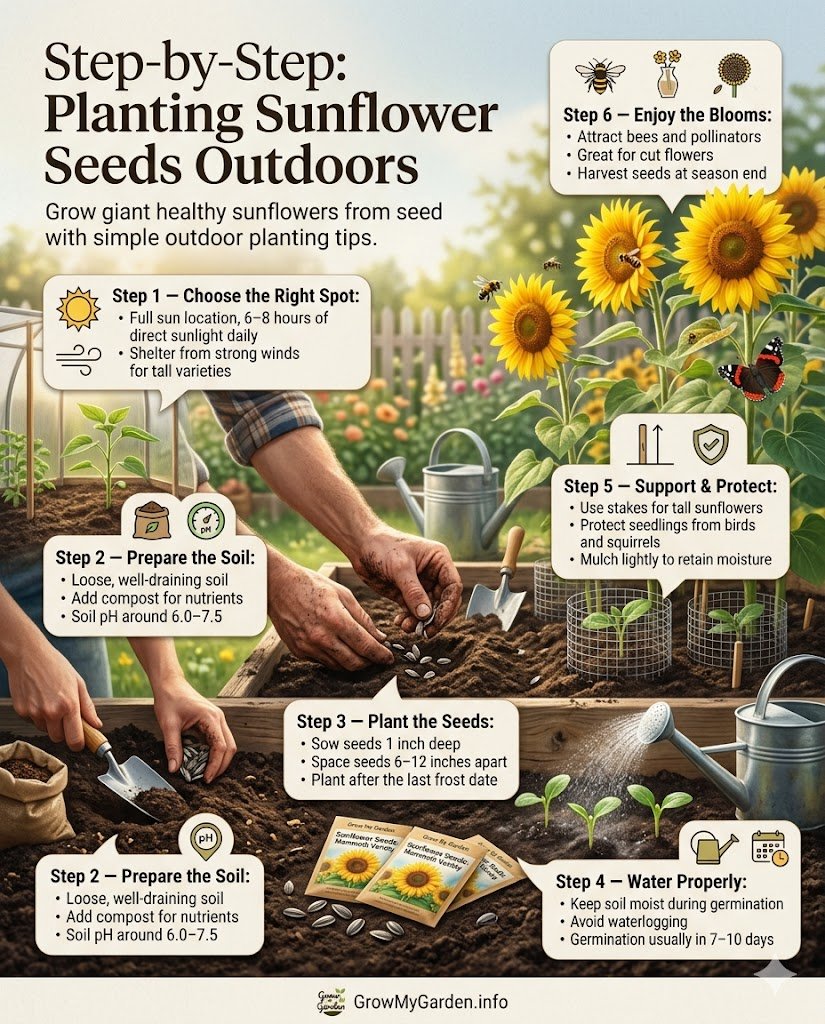 Step-by-Step: Planting Sunflower Seeds Outdoors