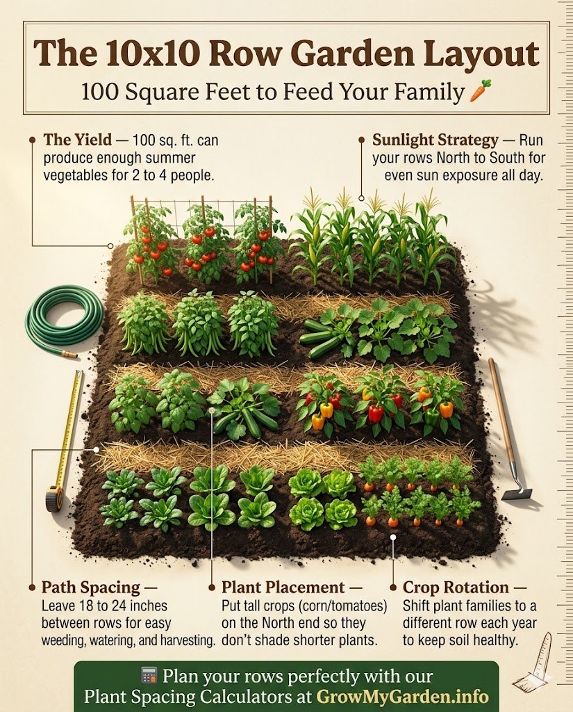 The 10x10 Row Garden