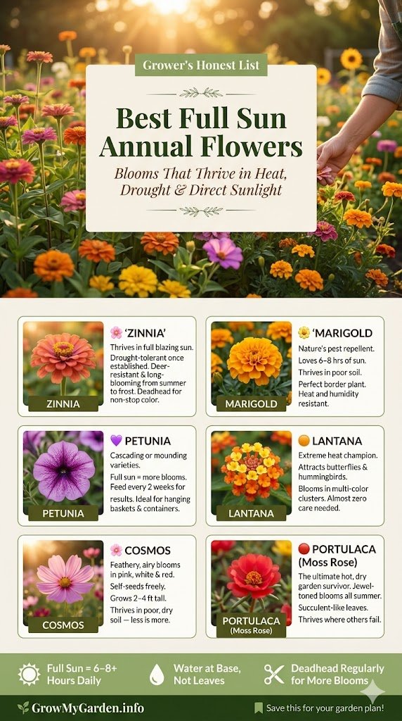 The Best Full Sun Annual Flowers: A Grower's Honest List