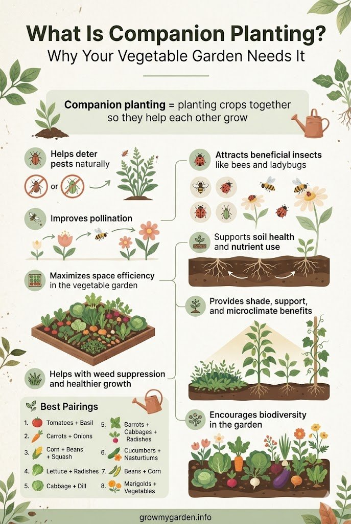 The Only Companion Planting Chart for Vegetables You'll Ever Need (Tested, Real, and Printable)