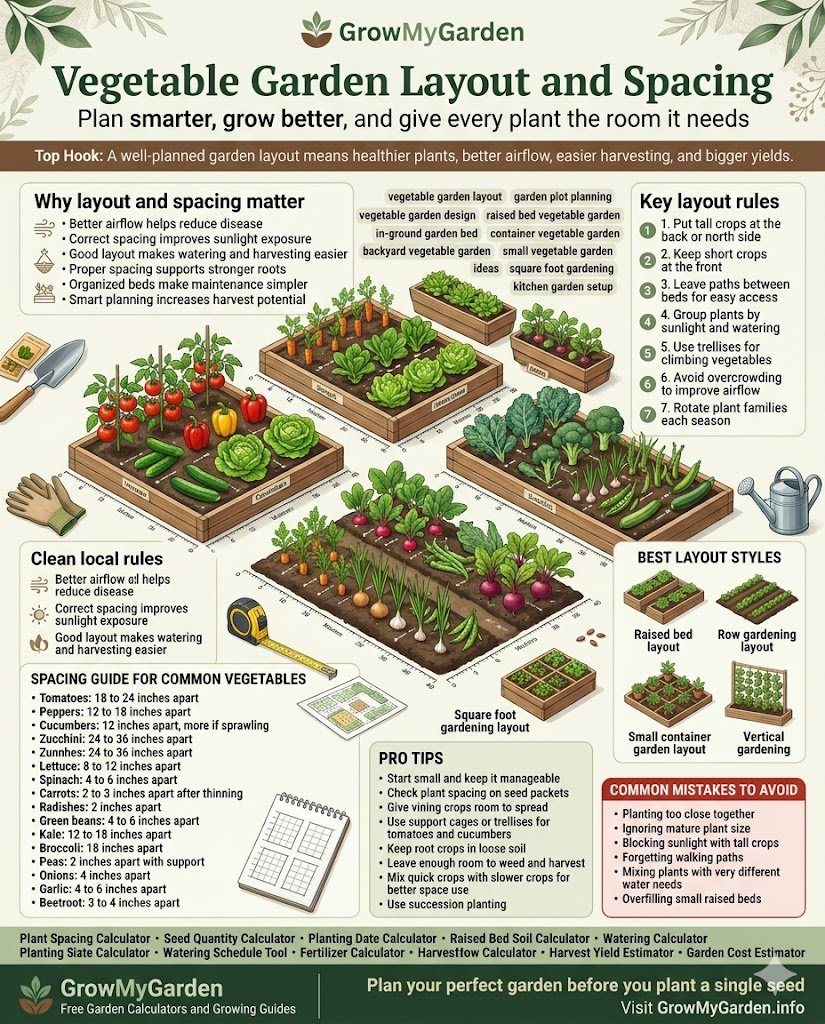 Vegetable Garden Layout and Spacing