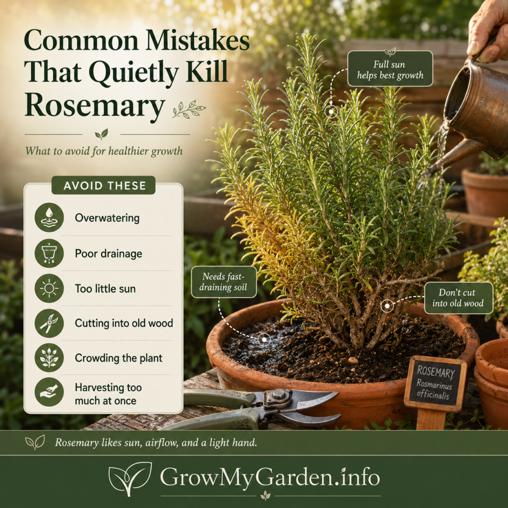 Common Mistakes That Quietly Kill Rosemary