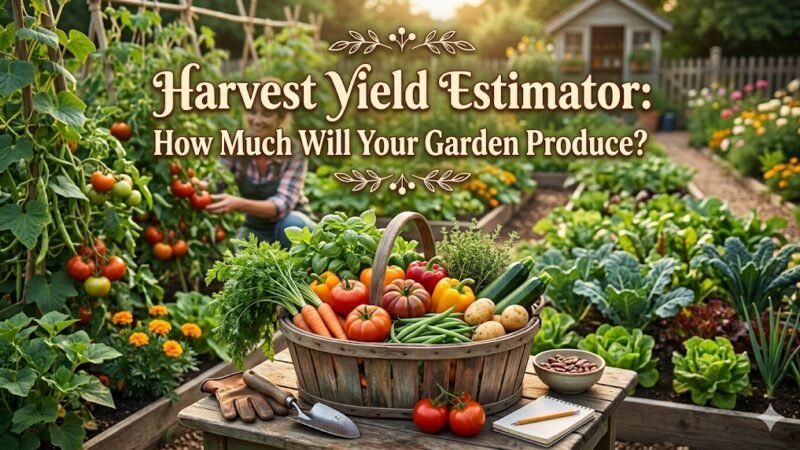 Harvest Yield Estimator: How Much Will Your Garden Produce?