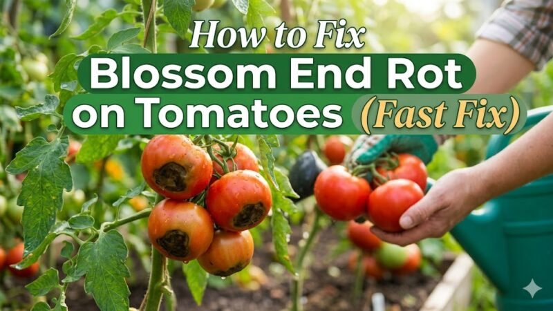 How to Fix Blossom End Rot on Tomatoes (Fast Fix)