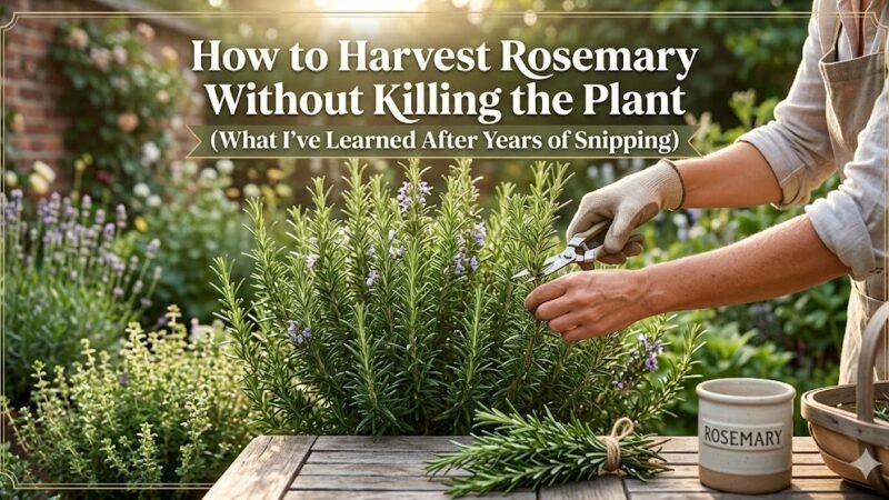 How to Harvest Rosemary Without Killing the Plant