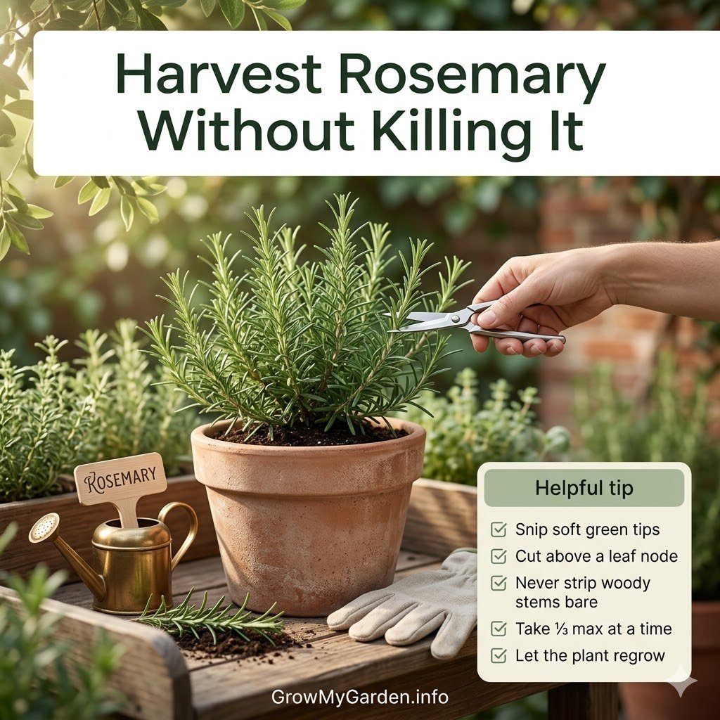 How to Harvest Rosemary Without Killing the Plant (What I've Learned After Years of Snipping)