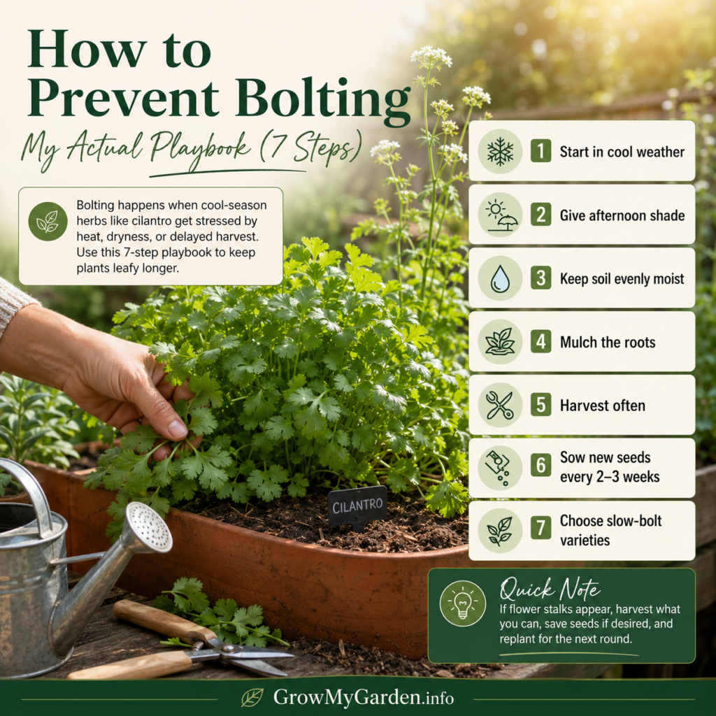 How to Prevent Bolting: My Actual Playbook