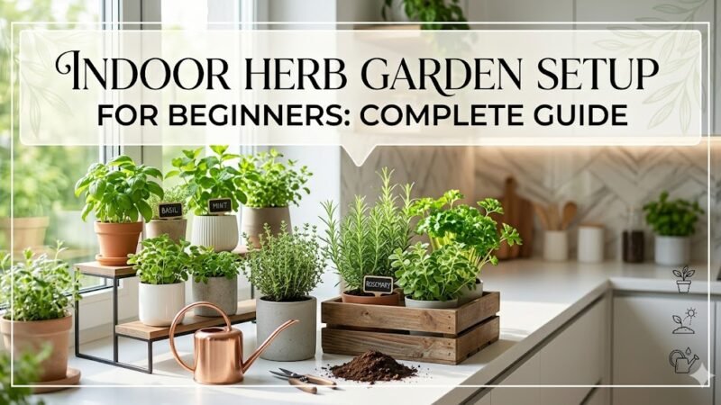 Indoor Herb Garden Setup for Beginners: Complete Guide