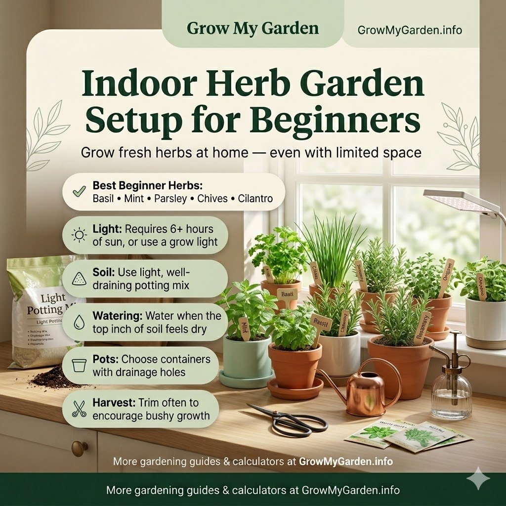Indoor Herb Garden Setup for Beginners: Everything You Need to Know