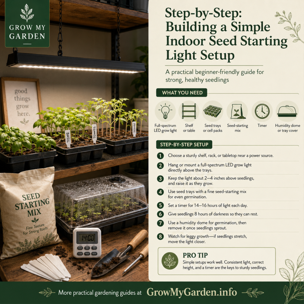 Step-by-Step: Building a Simple Indoor Seed Starting Light Setup