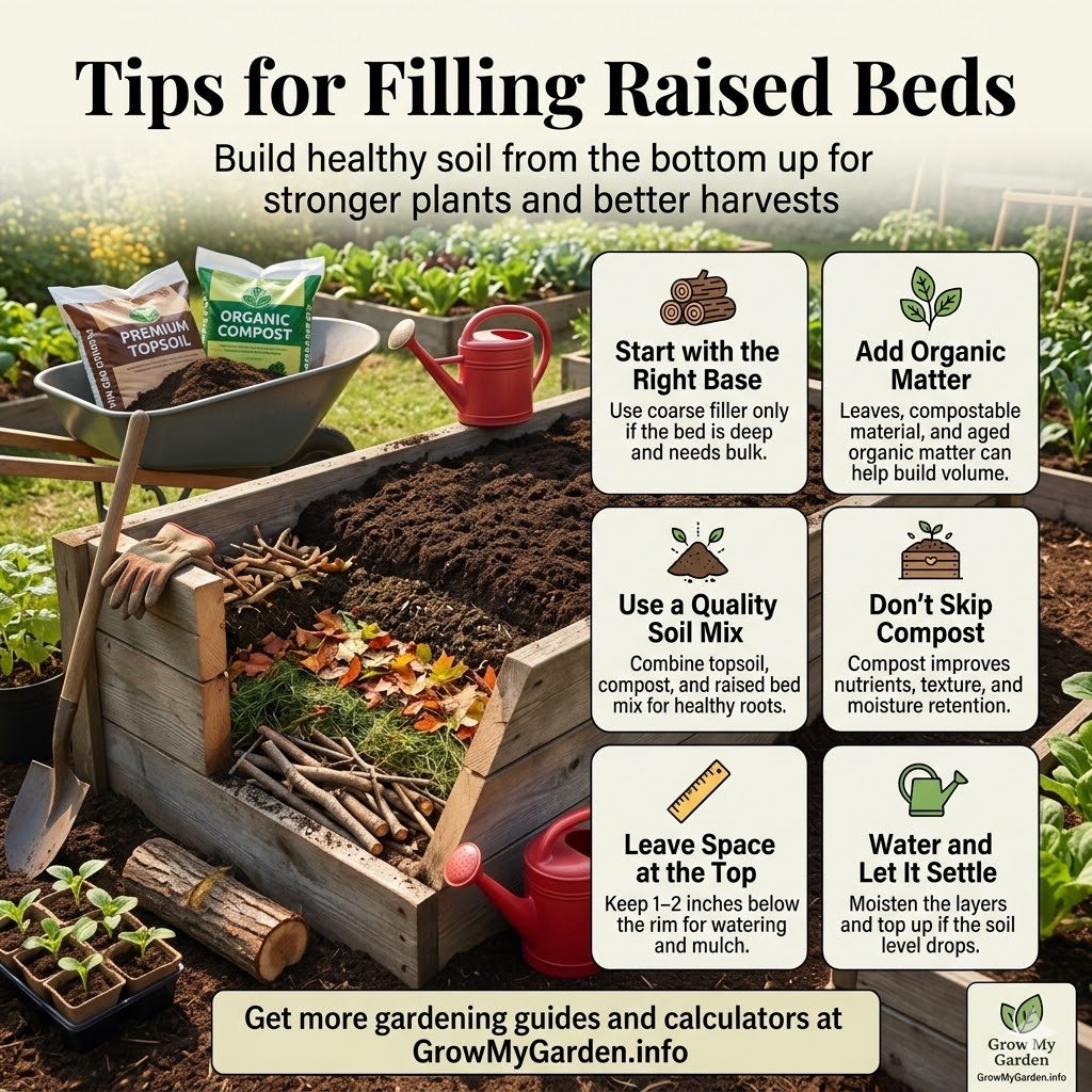 Tips for filling raised beds