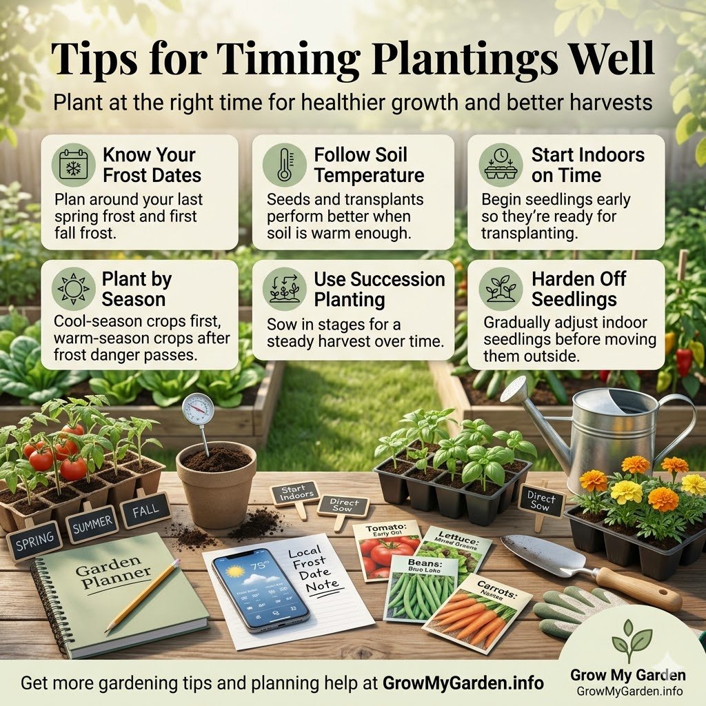 Tips for timing plantings well