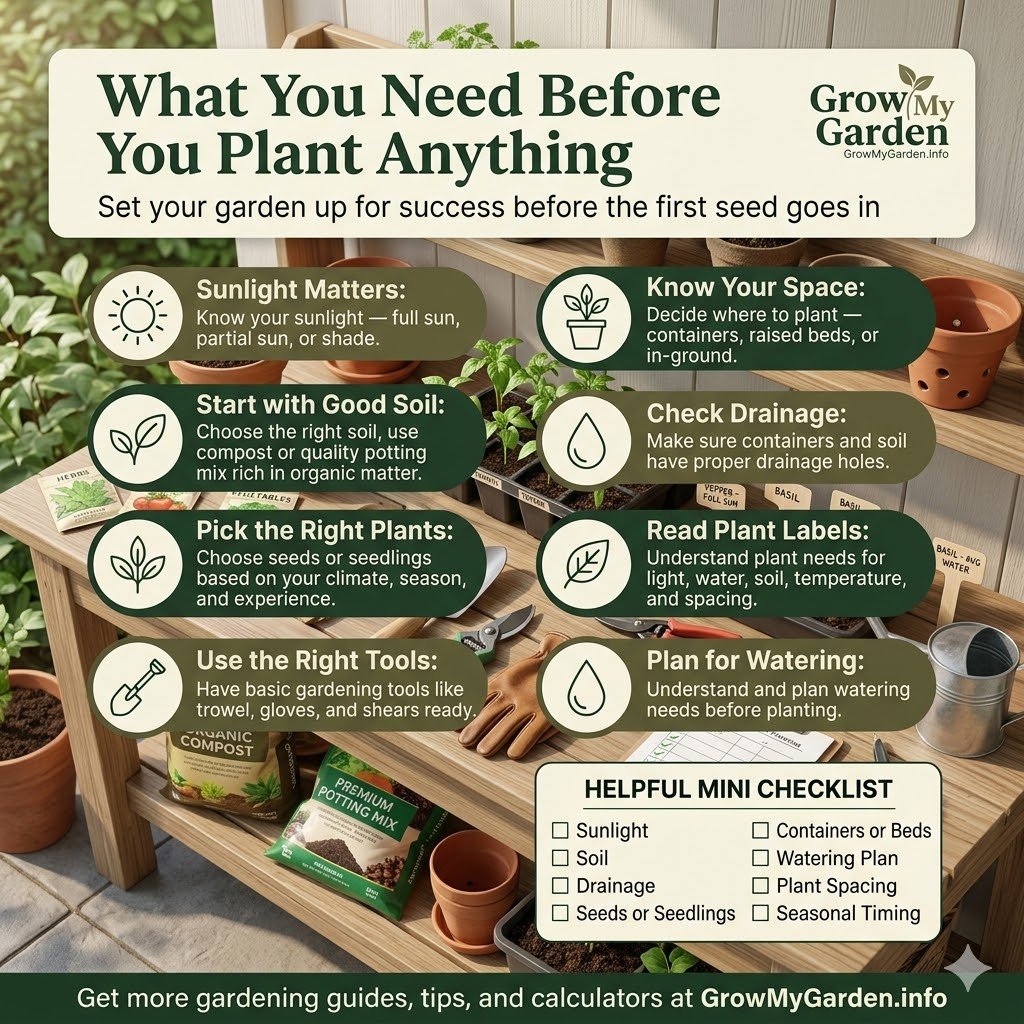 What You Need Before You Plant Anything
