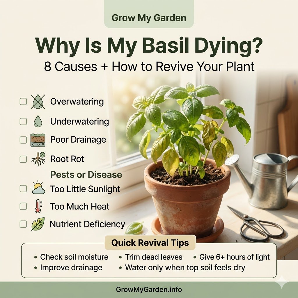 Why Is My Basil Dying? 8 Causes and How to Revive Your Plant