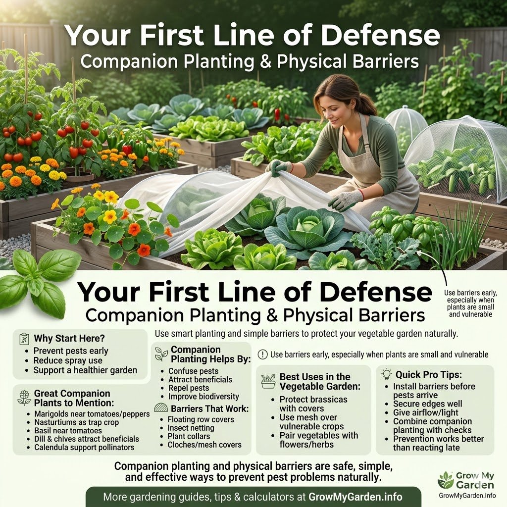 Your First Line of Defense: Companion Planting and Physical Barriers